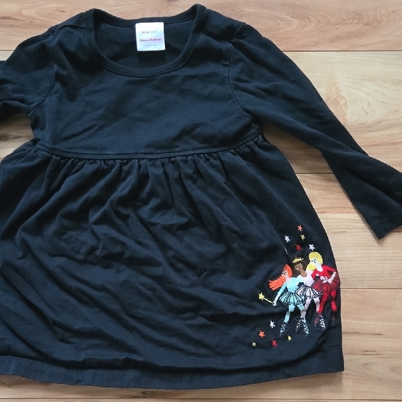 Hanna Andersson Other - Hanna Andersson Black and Red Embellished Long Sleeve Sundress